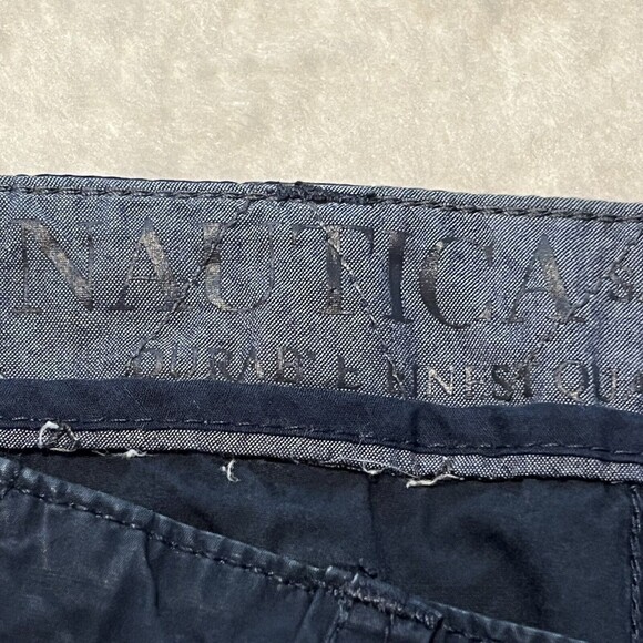 Nautica Mens Navy Blue Cargo Shorts 100% Cotton Size 34W - Picture 7 of 12